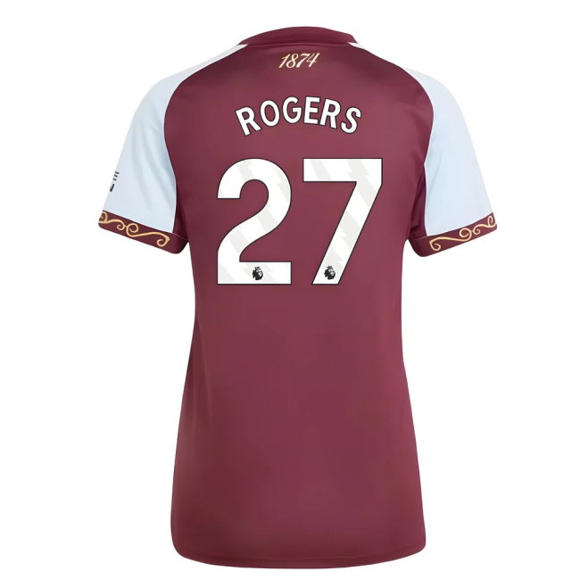 2025-2026 Aston Villa Home Shirt (Womens) (Rogers 27)-SoccerKits Hub | Buy Soccer Jerseys Online